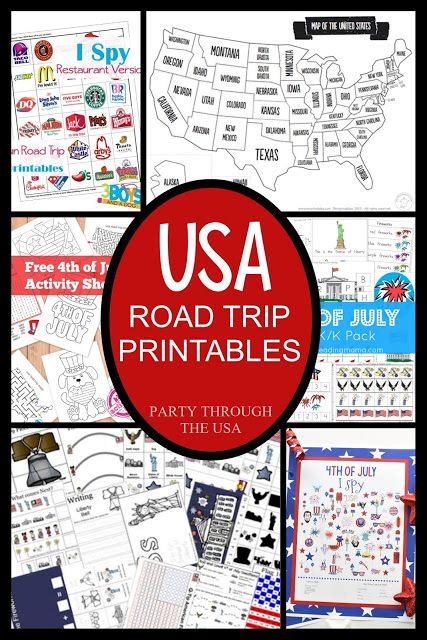 Party Through The Usa All American Road Trip Ideas For Kids In 2021