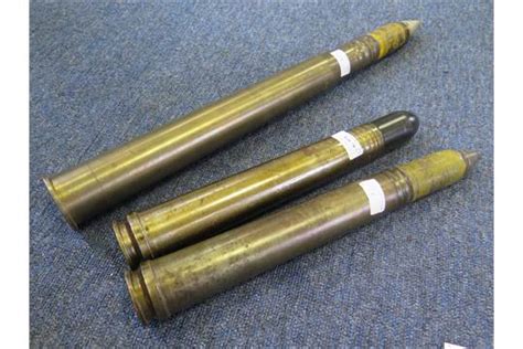 Artillery Shells Three German Ww2 Deactivated Examples All With Heads