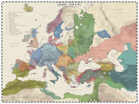 Map Europe 1210 By Cyowari On Deviantart Infographictv Number