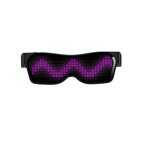 Magic Bluetooth Led Party Glasses App Control Luminous Glasses Red