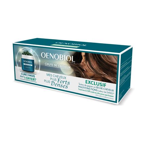 Oenobiol Chute De Cheveux Cure 3 Mois 180 Capsules