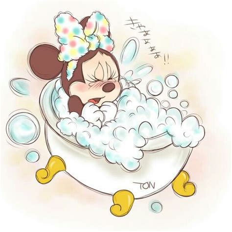 Aw Poor Minnie She Must Not Like Her Bubble Bath Since Its Too Hot