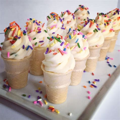 Mini Ice Cream Cone Cupcakes Mini Ice Cream Cones Ice Cream Cone