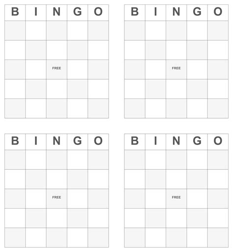 Blank Bingo Card Template Human Bingo Bingo Card Template Bingo