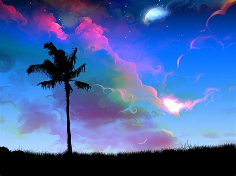 Feel free to send us your own. Download wallpaper 3200x2400 palm, tree, art, twilight ...