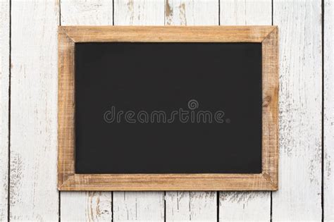 Blank Vintage Chalkboard With Wooden Frame Stock Image Image Of