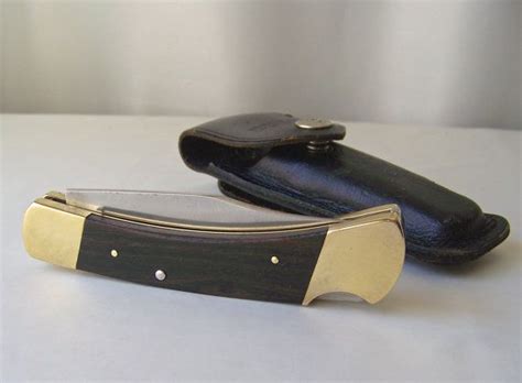 Vintage Buck Knife Lockback Buck 110 Knife Original Case Made Etsy