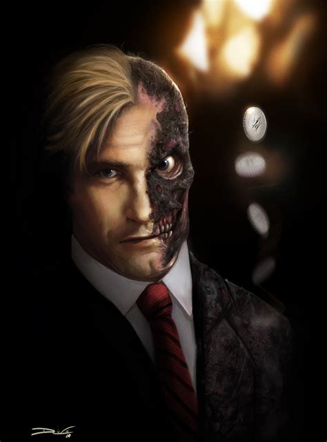 Two Face By Danluvisiart On Deviantart