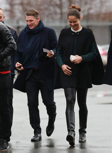 Ana Ivanovic And Bastian Schweinsteiger Arrives At Old Trafford In