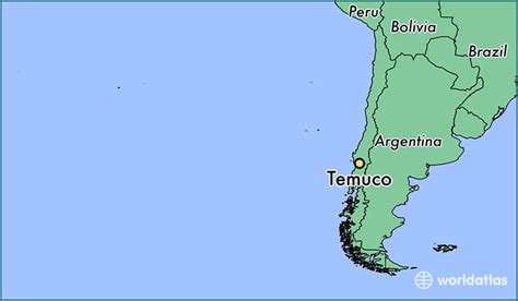 Where Is Temuco Chile Temuco Araucania Map