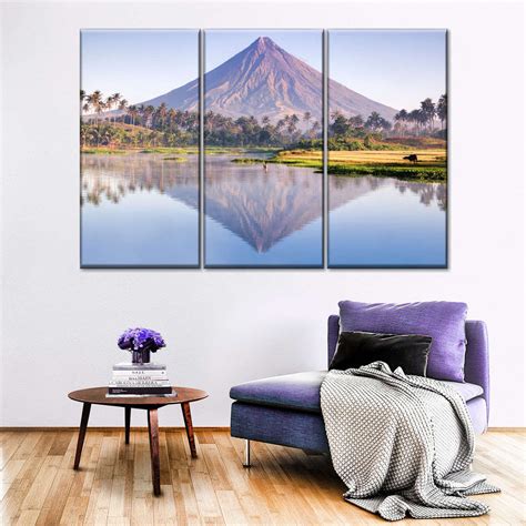 Symmetrical Mayon Volcano Wall Art Photography