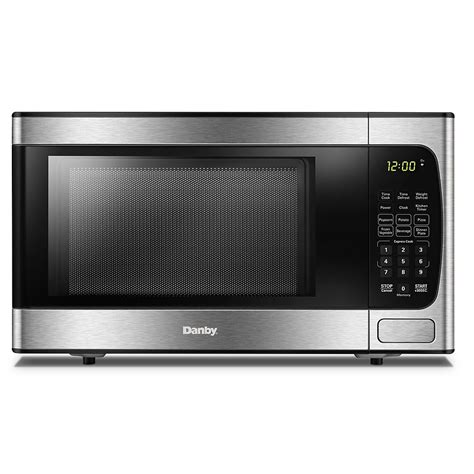 Danby Danby 09 Cu Ft Countertop Microwave Stainless Steel The