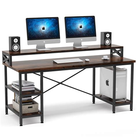 Tribesigns Extra Large Industrial Office Desk Computer