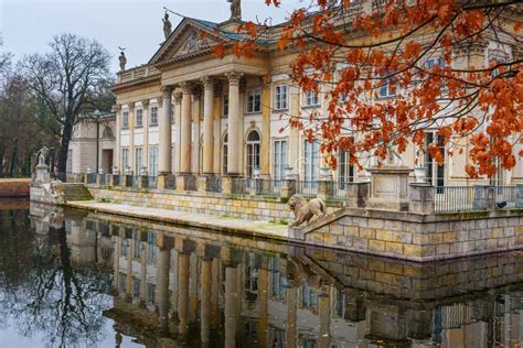 Lazienki Palace Or Palace On The Water In Royal Baths Park Warsaw Poland Stock Image Image