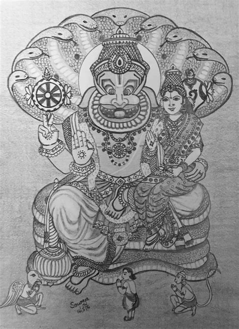 Narasimha Jayanthi Special Marvelous Drawing Sage Of Kanchi