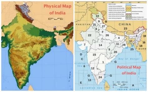Physical And Political Maps Kids Of India Kid World Citizen Kid