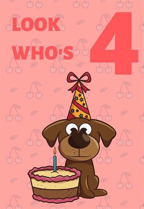7 Beautiful Printable Birthday Cards for 4 Year Olds (free