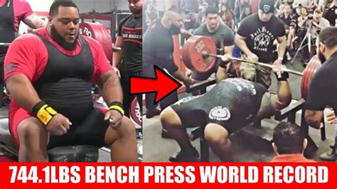 kentucky man breaks bench press world record 744 1lbs raw bench press nick s strength and