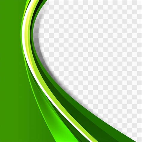 Green Wavy Background Template Vector Free Download