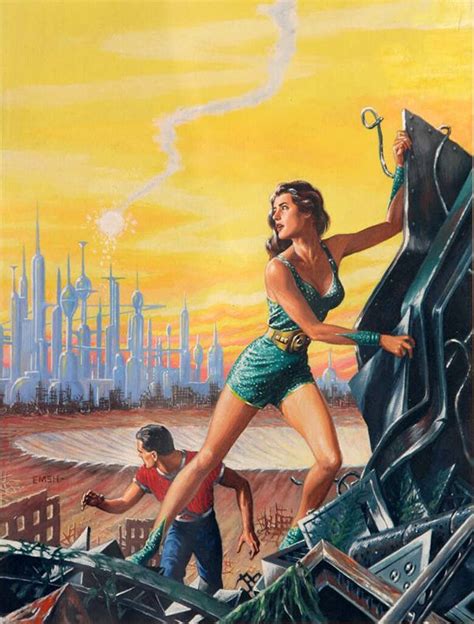 Illustration By Ed Emshwiller 1955 Aka Emsh Science Fiction Sci Fi