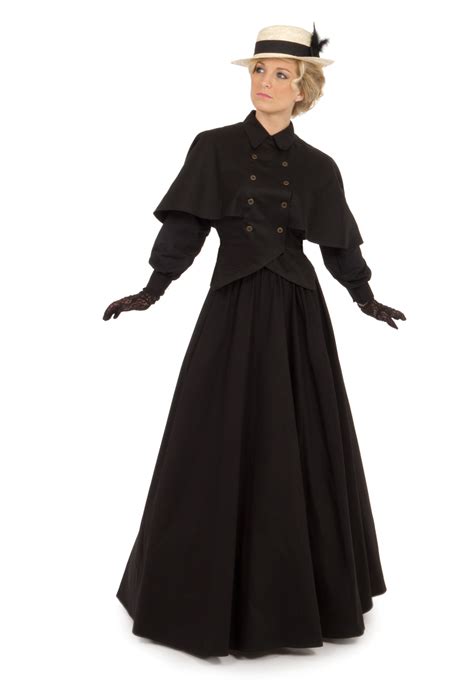 Edwardian Twill Cape Blouse And Skirt Recollections