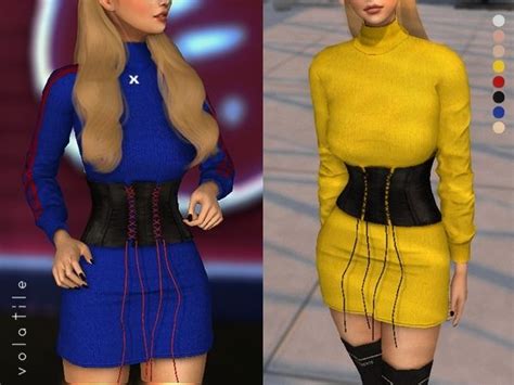 Couleé Corset Dress The Sims 4 Download Simsdom Sims 4 Mods