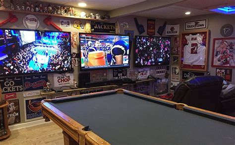 Ultimate Man Cave Sportsbar Man Cave Man Room With Pool Table