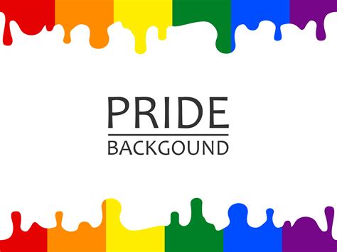Vector illustration of LGBTQ pride rainbow dripping wallpaper