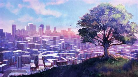 1080p Anime City Wallpapers Wallpaper Cave