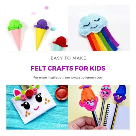 20 Fabulous Felt Crafts For Kids Simple And Budget Friendly