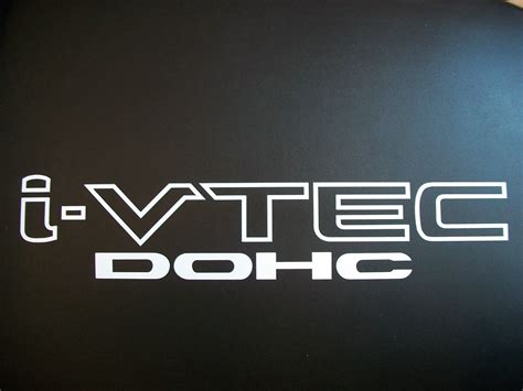 2 I Vtec Dohc Red Vinyl Decals Stickers Vinyl Logo Emblem Honda Civic