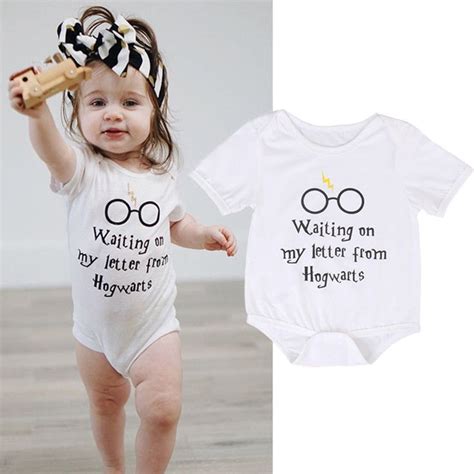 449aud Infant Baby Boy Girl Harry Potter Costume Romper Bodysuit