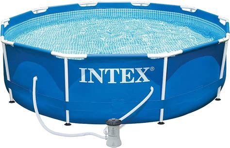 Intex 10 039 X 30 034 Metal Frame Swimming Pool Ebay