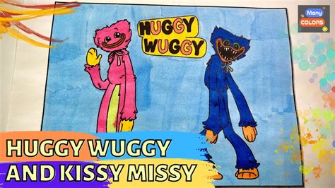 Huggy Wuggy And Kissy Missy Colring Pages Drawing Kissy Missy Youtube