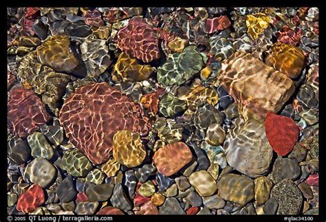 Pebbles And Wavelets Grinnel Lake Glacier National Park Montana Usa