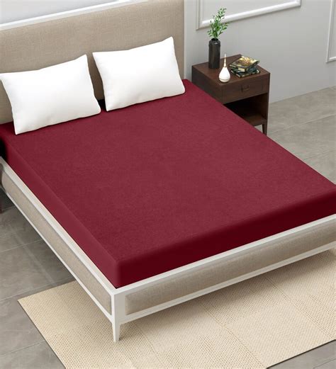 Buy Terry Cotton King Size 72x72 Mattress Protector By Wrapry Online