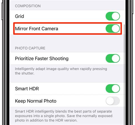how to capture mirrored selfies on iphone and ipad