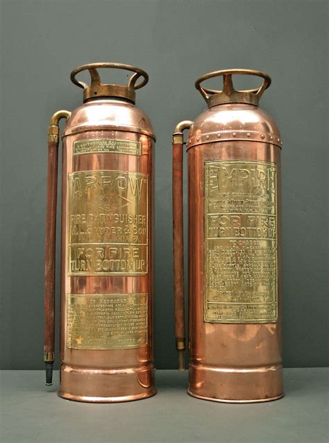 Antique Brass Fire Extinguisher Value Twinbopqe