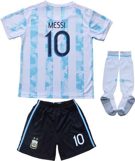 Necm 2021 Argentina 10 Leo Messi Copa American Home Kids Football