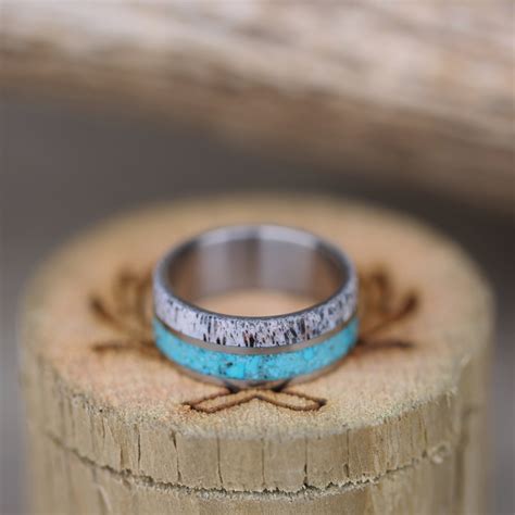 Turquoise Rings Staghead Designs Design Custom Wedding Bands Wood