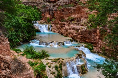 How To Get To Legendary Waterfalls Along Havasu Creek Arizona