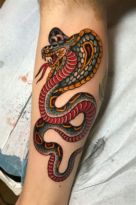 215 King Cobra Tattoo Ideas 2023 Tattoosboygirl Traditional Snake
