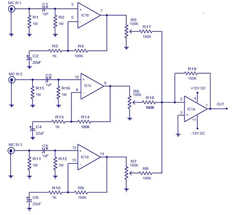 Mic Preamp Circuit Explanation Circuit Diagram
