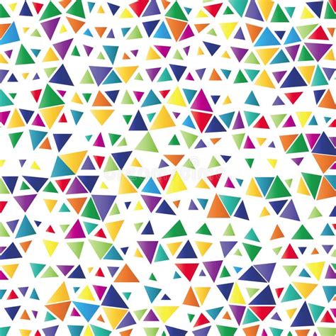 Colored Triangles Shapes And Blurs Abstract Background Stock