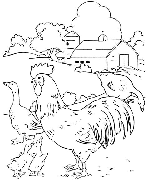 Barn Coloring Page Coloring Home