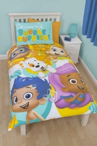 Fun gift crab bath toy. BUBBLE GUPPIES SPLASH PANEL SINGLE BED DUVET QUILT COVER ...