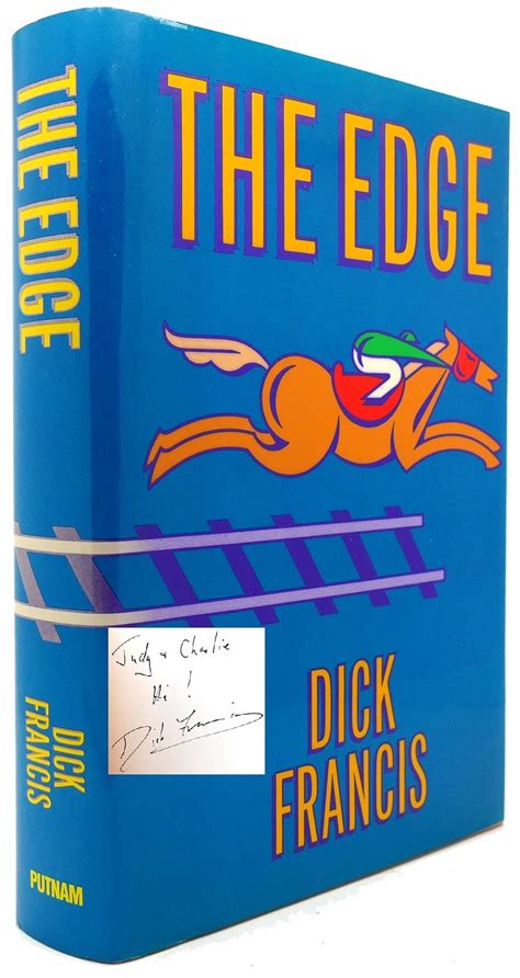 the edge signed 1st dick francis first edition first printing
