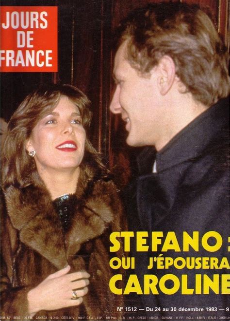 Princess Caroline Of Monaco And Stefano Casiraghi Jours Of France N December