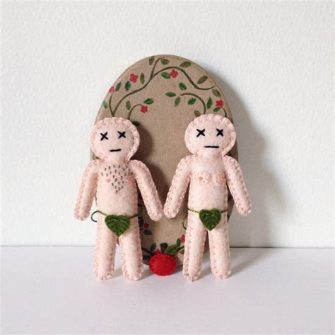 Adam And Eve Mini Dolls T For Couples Novelty And Gag Etsy Uk