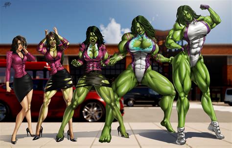 She Hulk Transformation Gallery